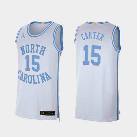 Men North Carolina Tar Heels Vince Carter Retro Limited White College Basketball Jersey